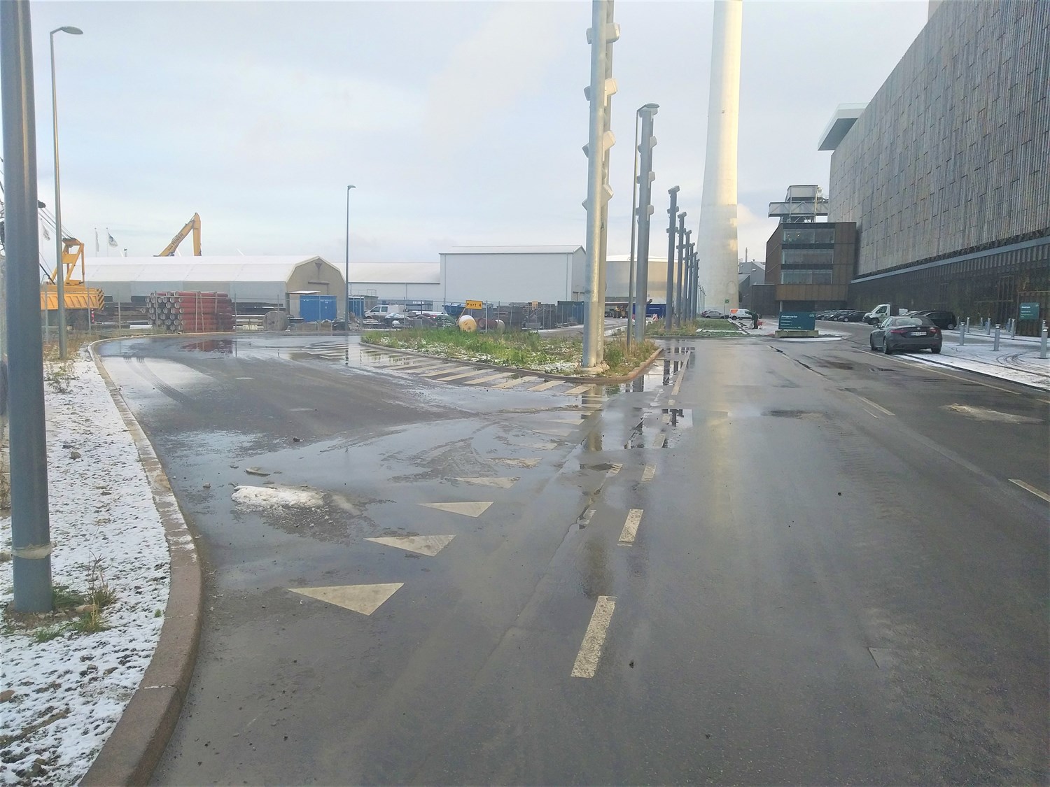 Busvendeplads med ledningsarbejde — billede 3